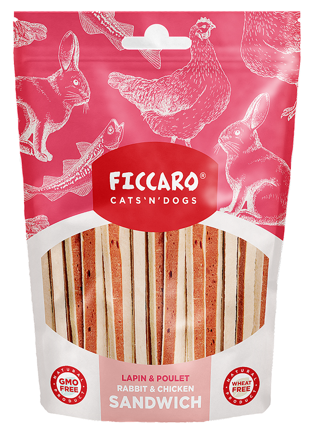 Ficcaro Rabbit & Chicken Sandwich HundeGodbid